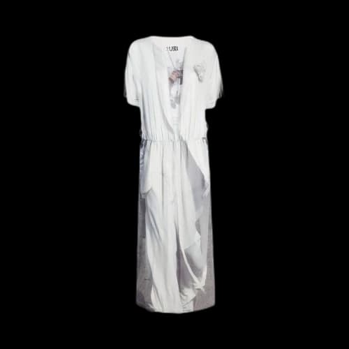 MM6 Maison Margiela Short-Sleeve Printed Dress 'White'