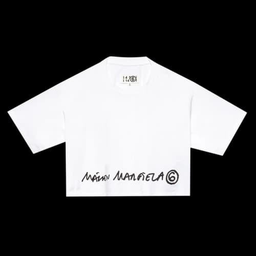 MM6 Maison Margiela Cropped Logo T-Shirt 'White'