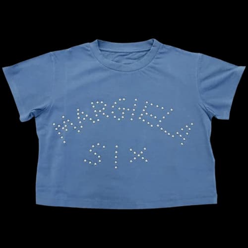 MM6 Maison Margiela Cropped T-Shirt 'Blue'