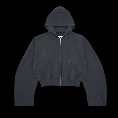 MM6 Maison Margiela Unbrushed Sweat Jacket 'Dark Grey'