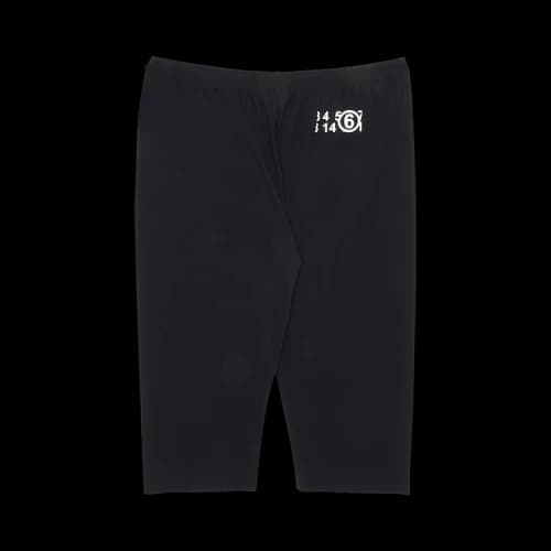 MM6 Maison Margiela Logo Biker Shorts 'Black'