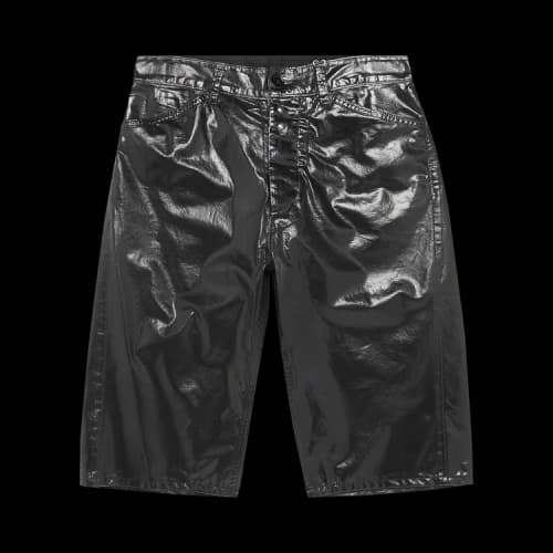 MM6 Maison Margiela Waxed Cotton Shorts 'Black'
