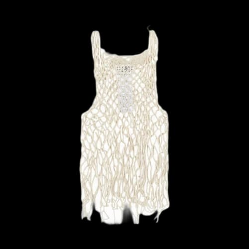MM6 Maison Margiela Net Crochet Tank Top 'White'