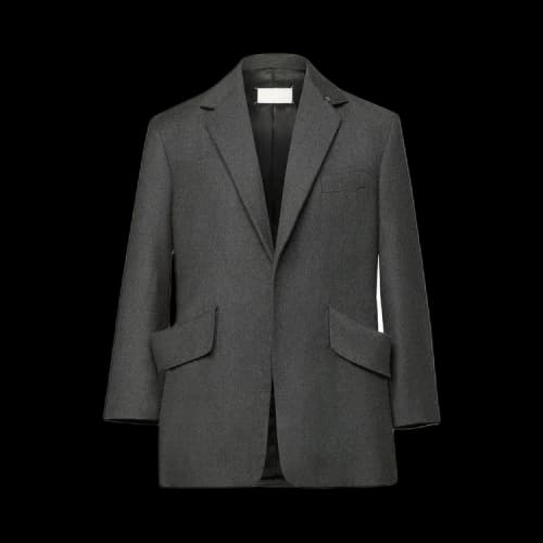 Maison Margiela Runway Wool Flannel Blazer 'Grey'