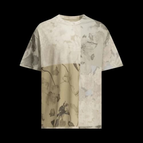 Maison Margiela Floral Print T-Shirt 'Beige Flowers'
