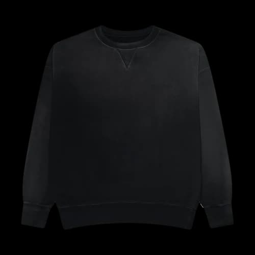 Maison Margiela Vintage Wash Logo Sweatshirt 'Black'
