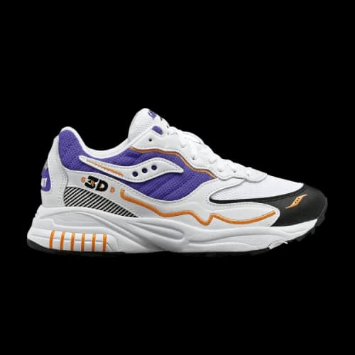Saucony 3D Grid Hurricane 'White Purple Orange'