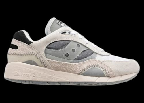 Saucony Shadow 6000 Transparent White Dark Grey