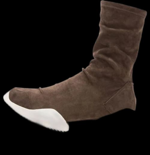 adidas Ankle Suede Boots Vicious Sole x RICK OWENS 'Brown' (Women's)