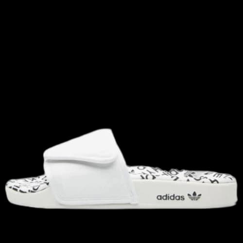 adidas x HYKE Adilette Slipper 'White Black'