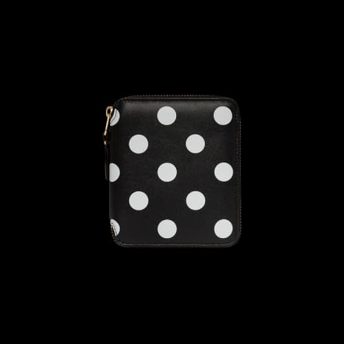 Comme des Garçons Polka Dot Printed Wallet 'Black'