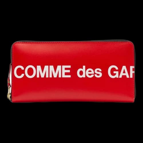 Comme des Garçons Huge Logo Wallet 'Red'