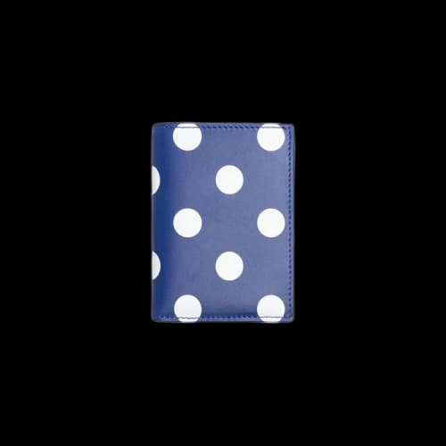 Comme des Garçons Wallet Polka Dot Printed Wallet 'Navy'