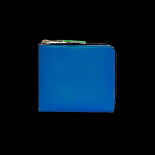 Comme des Garçons Super Fluo Leather Line Wallet 'Blue/Green'