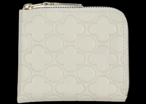 Comme des Garcons SA310EB Classic Embossed B Wallet Off-White