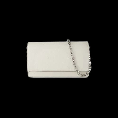Maison Margiela Leather Fold Over Bag 'White'