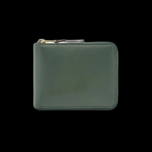 Comme des Garçons Wallet Classic Leather Line U-Zipper Wallet 'Bottle Green'