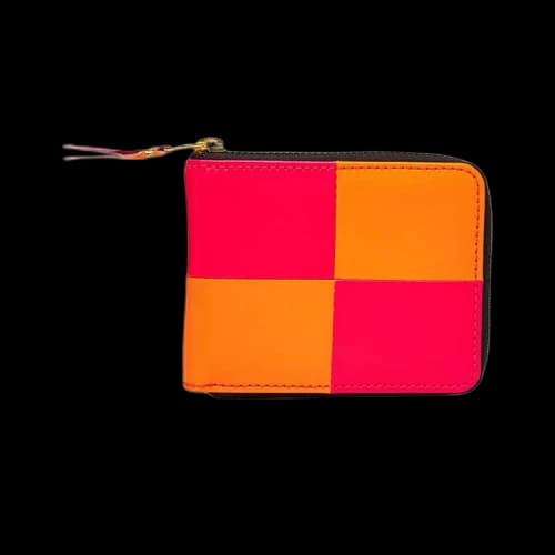 Comme des Garçons Wallet Fluo Squares Wallet 'Orange/Pink'