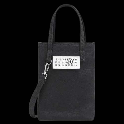 MM6 Maison Margiela Mini Canvas Shopping Bag 'Black'