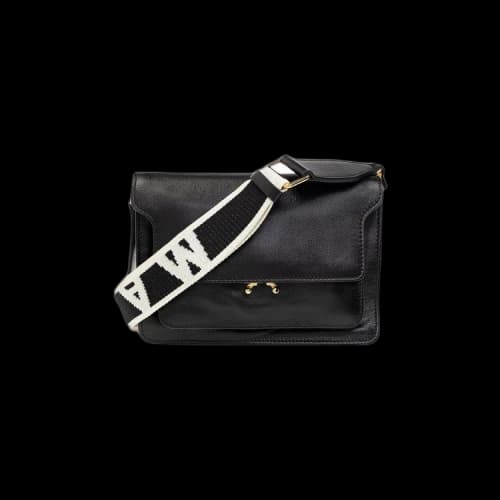Marni Leather Trunk Shoulder Bag 'Black'
