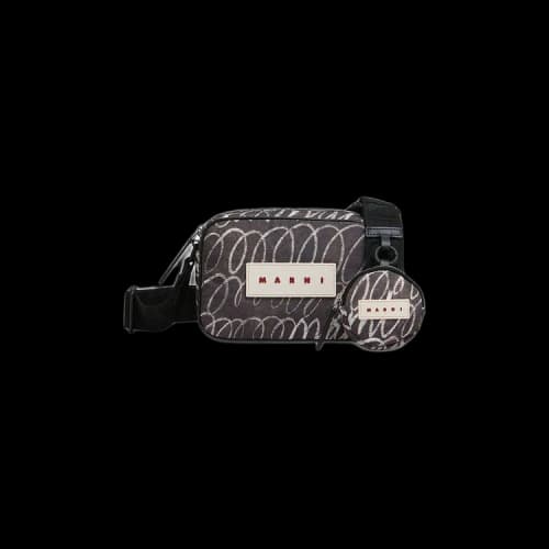 Marni Logo Patch Shoulder Bag 'Black'