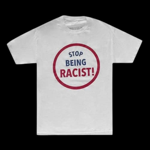 Gallery Dept. Stop Being Racist Tee 'White'