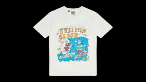Gallery Dept. Skeleton Beach Surf Tee Archival White