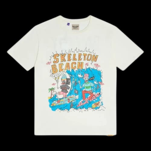 Gallery Dept. Skeleton Beach Surf Tee 'Light Archival White'