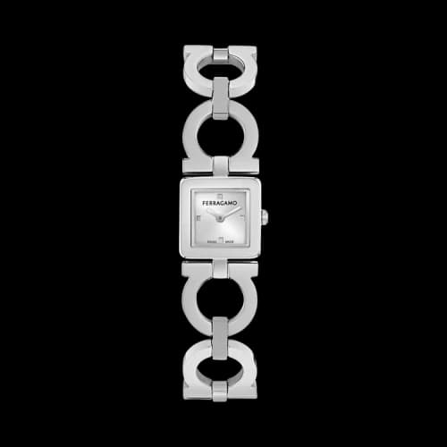 Ferragamo Double Gancini Bracelet Watch 'Stainless Steel'