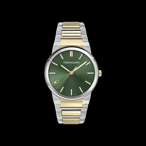Ferragamo Infinity Sapphire Bracelet Watch 'Two-Tone'