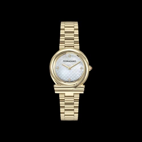 Ferragamo Gancini Twisted Bracelet Watch 'Gold'