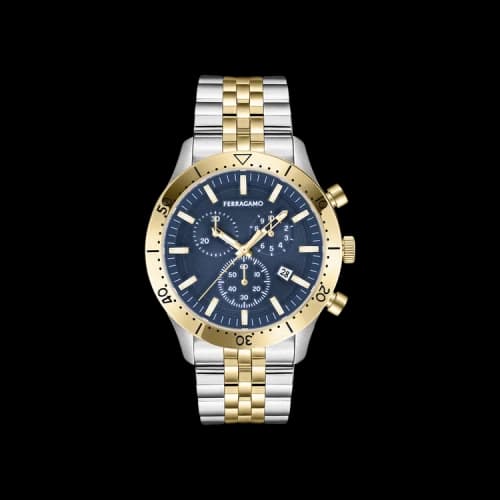 Ferragamo Master Chrono Bracelet Watch 'Two-Tone'