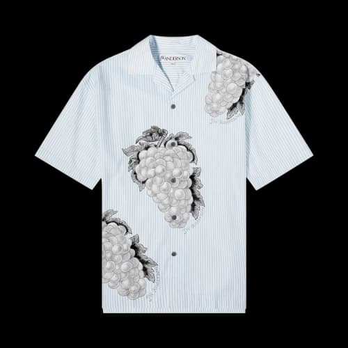 JW Anderson Grape Stripe Vacation Shirt 'Light Blue'