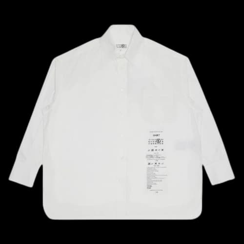 MM6 Maison Margiela Numeric Long-Sleeve Shirt 'White'