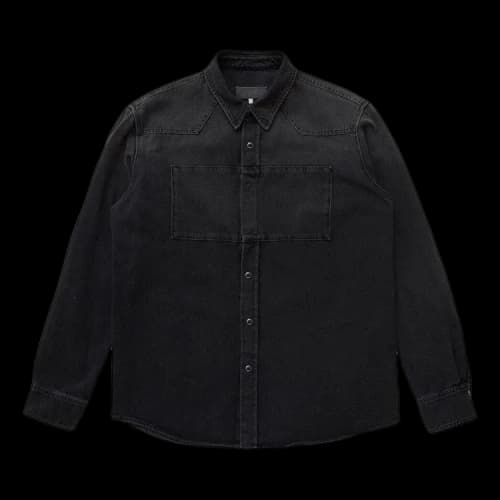 MM6 Maison Margiela Paneled Denim Shirt 'Black'