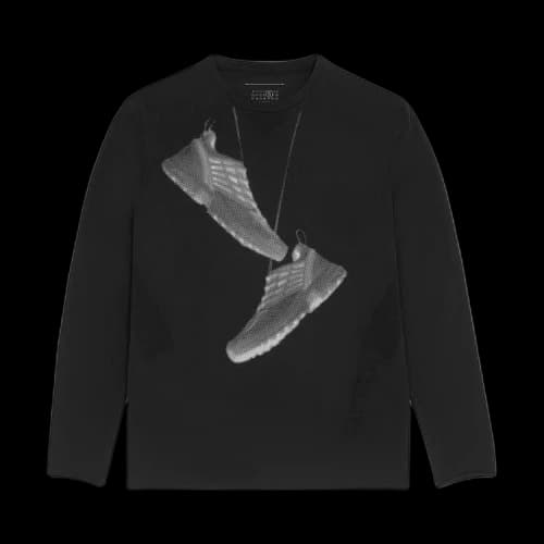 MM6 Maison Margiela x Salomon Sneaker Print T-Shirt 'Black'