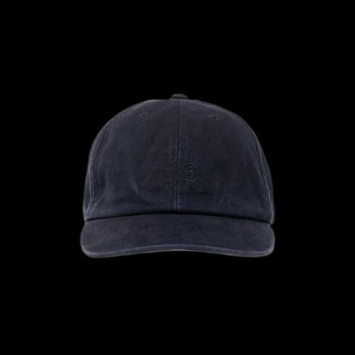 MM6 Maison Margiela Tonal Embroidered Washed Black Cap 'Washed Black'