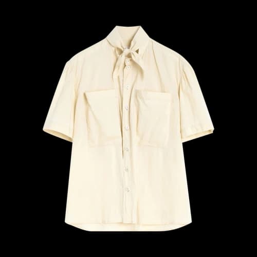 Lemaire Short-Sleeve Shirt 'Ice Apricot'