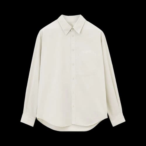 Lemaire Relaxed Workwear Shirt 'Creamy White'