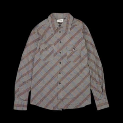 Lemaire Checked Western Shirt 'Grey'