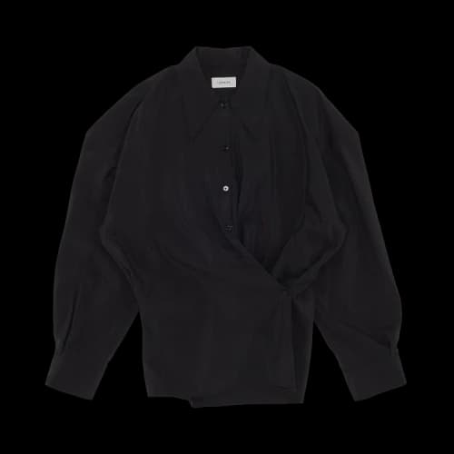 Lemaire Dry Silk Twisted Shirt 'Black'