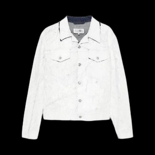 MM6 Maison Margiela Denim Sports Jacket 'White'
