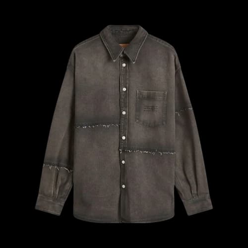 MM6 Maison Margiela Faded Denim Logo Shirt 'Grey'