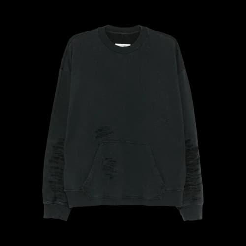 MM6 Maison Margiela Unbrushed Jersey Sweatshirt 'Black'