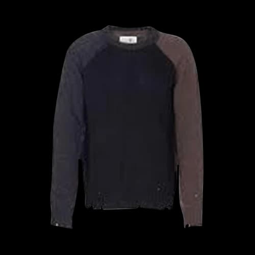 MM6 Maison Margiela Color Block Sweater 'Black'