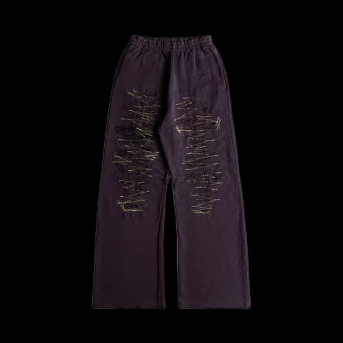MM6 Maison Margiela Destroyed Relaxed Fit Sweatpants 'Purple'