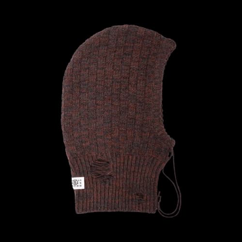 MM6 Maison Margiela Tile Knit Hood 'Brown'