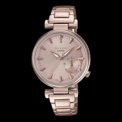 Casio Sheen Analog Watch 'Crystal Rose Gold'