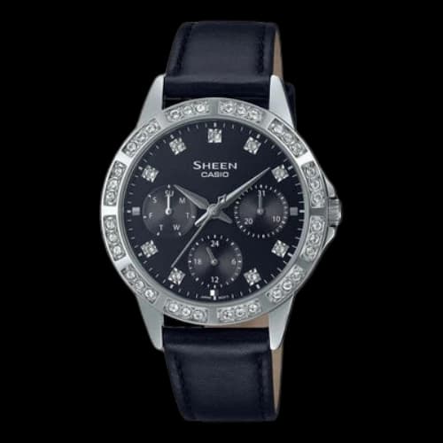 CASIO General SHEEN Japan / South Korea Fashion Waterproof Black Analog