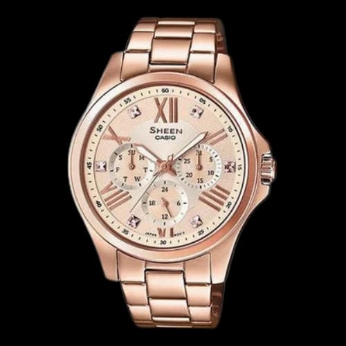 CASIO SHEEN Series Design Business SHE-3806PG-9A Rose Gold Analog